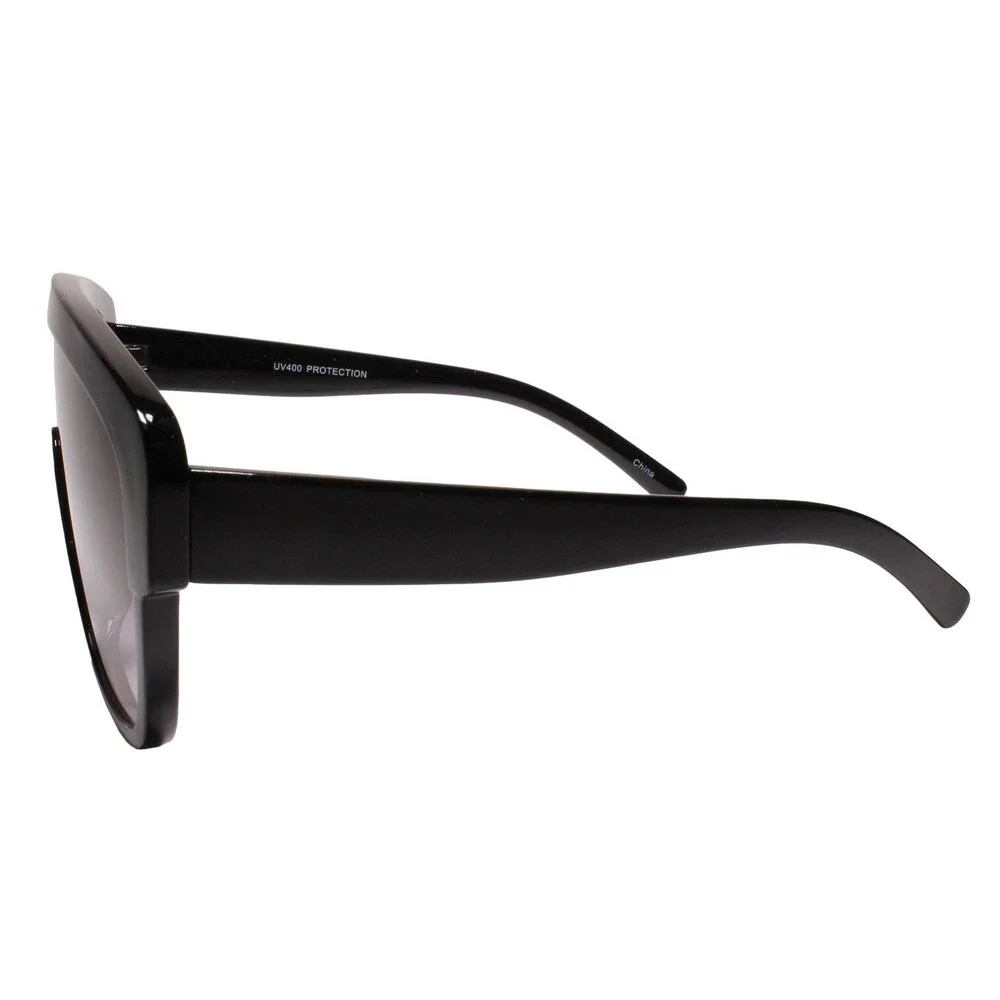 Mens Womens Designer European Style Fashion Square Aviation Black Sunglasses